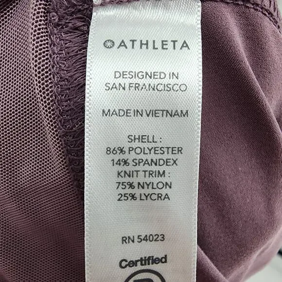 Athleta Attitude Volcanic Violet Mauve Ruched Jogger Pants Size 16 Tall